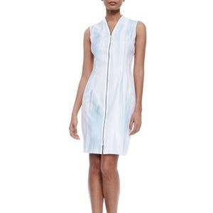 ELIE TAHARI Leslie Sleeveless Zip-Front Dress